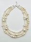 19" 3 Strand Freshwater Pearl Combo Sterling Silver