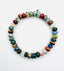 Multi Stone Rondelel Bracelet with a Black Spinel Rondelle