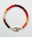 5mm Faceted Mexican Fire Opal Bracelet