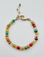 Faceted Sunshine Opal Rondelle Bracelet with Gold Fill Clasp