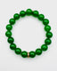 Canadian Jade Ball Stretch Bracelet with Vermeil Diamond Rondelle