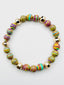 Faceted Multi Yellow and Gold Fill Ball Bracelet