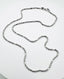 18" Polished Sterling Silver Ball Station Chain