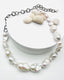 18" White Freshwater Baroque, Coin and Edison Pearl Adjustable Length Necklace
