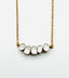 18" Vermeil Chain with Five Raw Diamonds