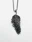 20" Sterling Silver Diamond Leaf Pendant On 20" Rhodium Plated Sterling Silver Chain