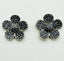 Faceted Turquoise Post Diamond Earring with Sterling Silver