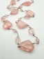 36" Rose Quartz Mix Necklace with Gold Vermeil