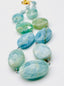 18" Hand-Cut Jumbo Faceted Oval Aquamarine Necklace with 18K Gold Vermeil Clasp