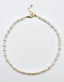 18" Xsmall White Freshwater Baroque Pearl Combo Necklace with Gold Fill Clasp and Chain