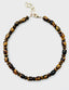 18" Smooth Barrel Tigers Eye Necklace with Gold Fill Clasp