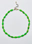 18" Smooth, Oval, Green, Arizona Turquoise and Peridot Necklace with Gold Fill Clasp