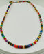 18" Small Multicolor Opal Necklace with Gold Fill