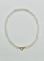 18" Rainbow Moonstone and Rondelle Diamond Necklace with Gold Vermeil