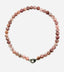 18" Strawberry Quartz Faceted 10mm Coin Necklace with Rhodium Sterling Silver Clasp