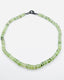 19" Prehnite Faceted Heishi 8-10mm Necklace