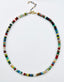 24" Fall Multi Stone Smooth Rondelle Necklace with Gold Filled Clasp