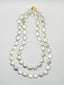 36" Organic Shaped Freshwater Coin Pearl Necklace