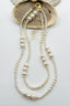 36" 6, 8, and 10mm Freshwater Pearl Mix Necklace with Gold Vermeil Clasp