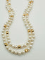 36" 6mm Freshwater Pearl and Gold Filled Ball Necklace