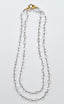 36" AAA Clear Faceted Petite Herkimer Diamond Long Necklace