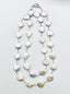 36" Organic Shaped 15-20mm White Freshwater Coin Pearl Necklace