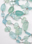 36" Faceted Multi Shape Mixed Aquamarine Necklace