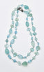 36" Faceted Multi Shape Mixed Aquamarine Necklace