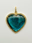 Labradorite and Diamond Vermeil Heart Pendant