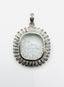 Diamond Shaker Sterling Silver Pendant with Pave Diamonds