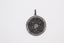 Black Spinel Diamond Disc Pendant with Sterling Silver