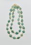 36" Aquamarine and Gold Vermeil Stone Chain