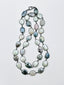 36" Mystic Coated Silverite Necklace with Rhodium Bezel and Clasp
