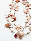 36" Pink Mother of Pearl and Freshwater Pearl Flutter Necklace
