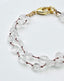 AAA Flat Faceted Clear Herkimer Diamond Two Strand Bracelet with Vermeil Clasp