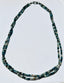 24" Double Strand Faceted Natural Stormy Blue Aquamarine