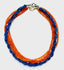 18" Triple-Strand Braided Kyanite Necklace