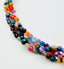 18" Triple Strand Multi-Stone Cube Mix Necklace