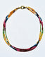 18" Triple Strand Small Faceted Multicolor Sapphire Necklace