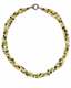 18" Triple-Strand Natural Green Yellow Burma Jade Necklace