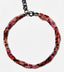 18" Triple Strand Faceted Natural Red Pink Spinel Necklace