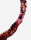 18" Triple Strand Faceted Natural Red Pink Spinel Necklace