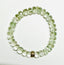 Faceted Green Amethyst Rondelle Bracelet with Diamond Rondelle, 7.25"