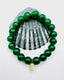 10mm Canadian Jade Ball Bracelet with a Vermeil Diamond Dog Tag