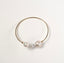 White Freshwater Baroque Pearl and Gold Vermeil Wire Bracelet