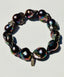 Peacock Baroque Pearl Bracelet with Diamond Tag, 7.25"