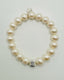 10mm Round Freshwater Pearl Bracelet with Sterling Silver Ball