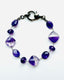 Purple Amethyst and Crystal Quartz Bracelet