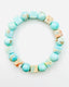 Aqua Terra Jasper Smooth Ball and Cube Impression Jasper Bracelet, 7.25"
