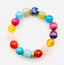 Multi Stone Bracelet with Diamond Rondelle, 7.35"